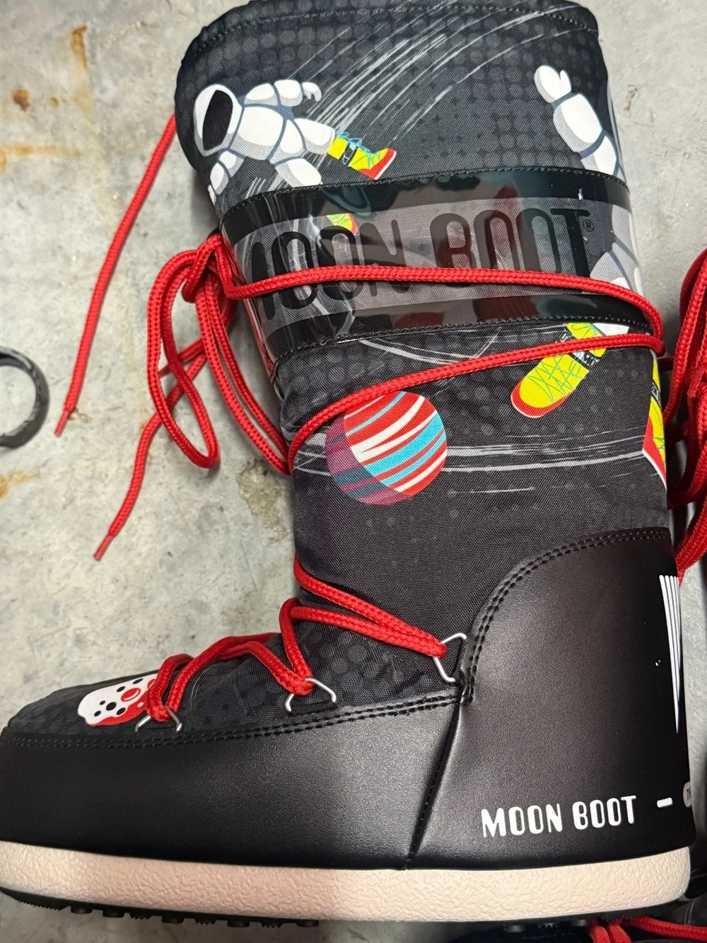 Moon Boot Black Kids' Cozy Snow Boot